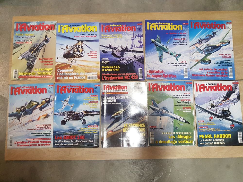 mensuels "L'aviation" Livres et BD