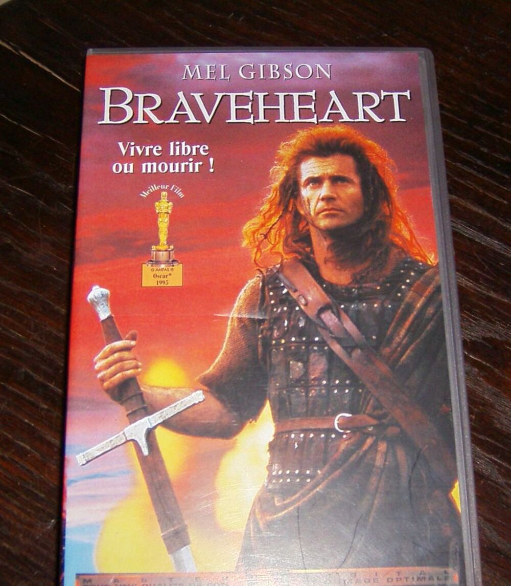 BRAVEHEART (vhs) DVD et blu-ray