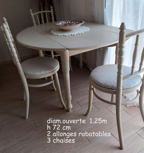 table modulable et chaises bois 50 Hyres (83)