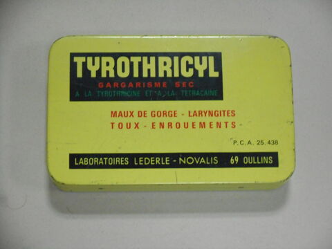Boite vide de pastilles Tyrothricyl 3 Nieuil-l'Espoir (86)