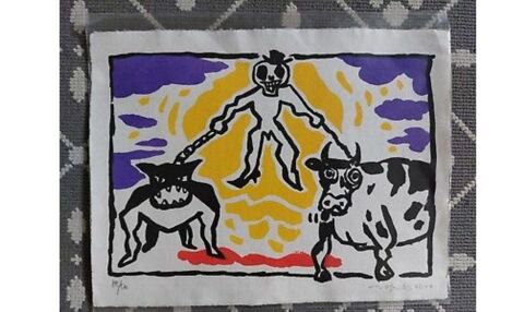 Lithographie signée Mosner série limitée 225 Carpentras (84)