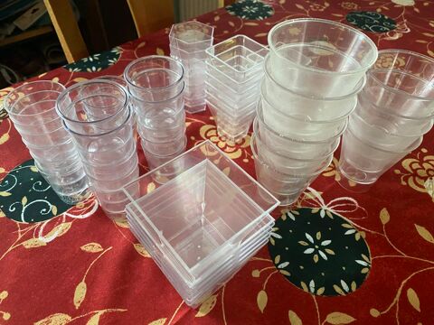 Verrines plastique transparent servies une fois 5 La Mulatire (69)