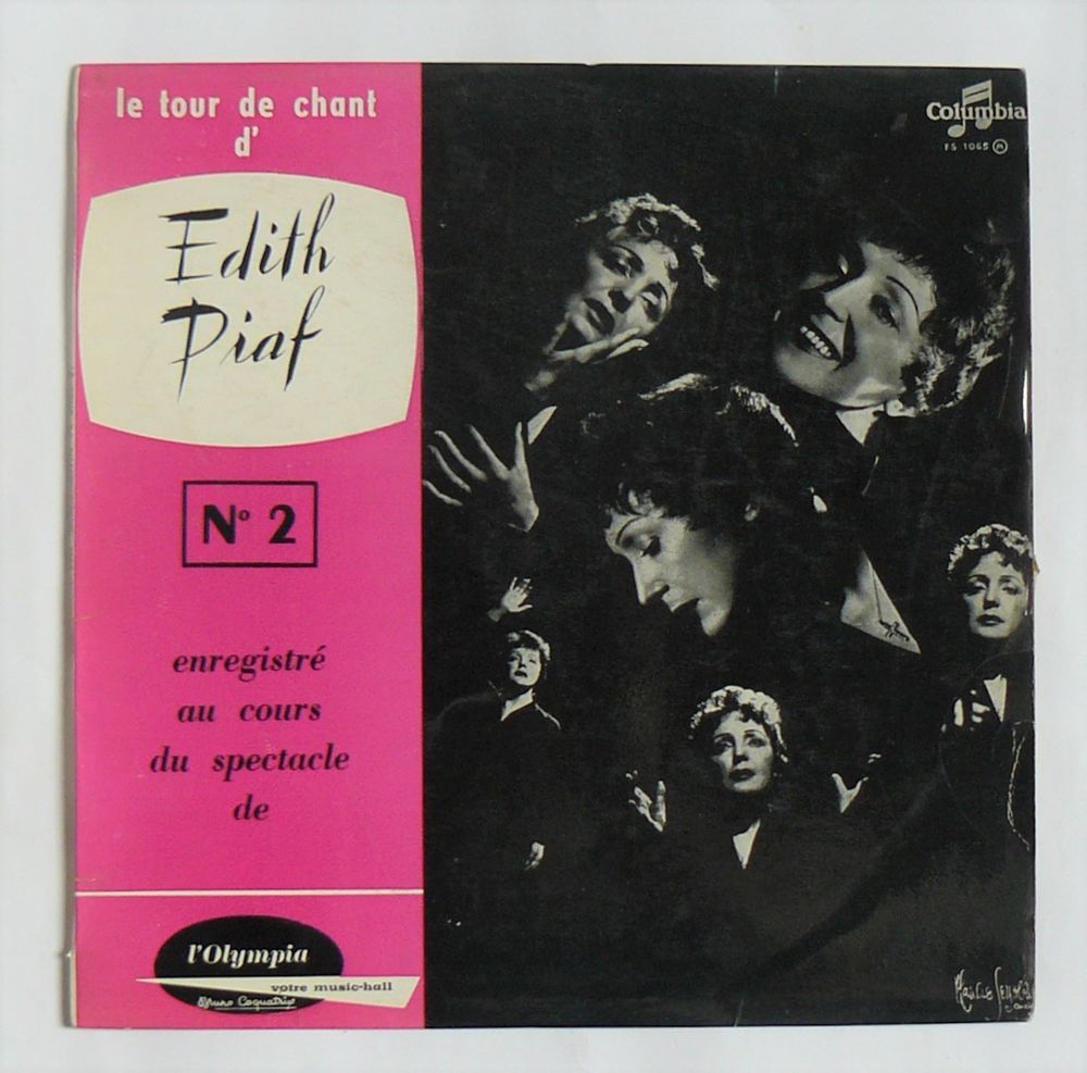 25cm Edith PIAF : Le tour de chant d'Edith PIAF N&deg; 2 - 1955 CD et vinyles