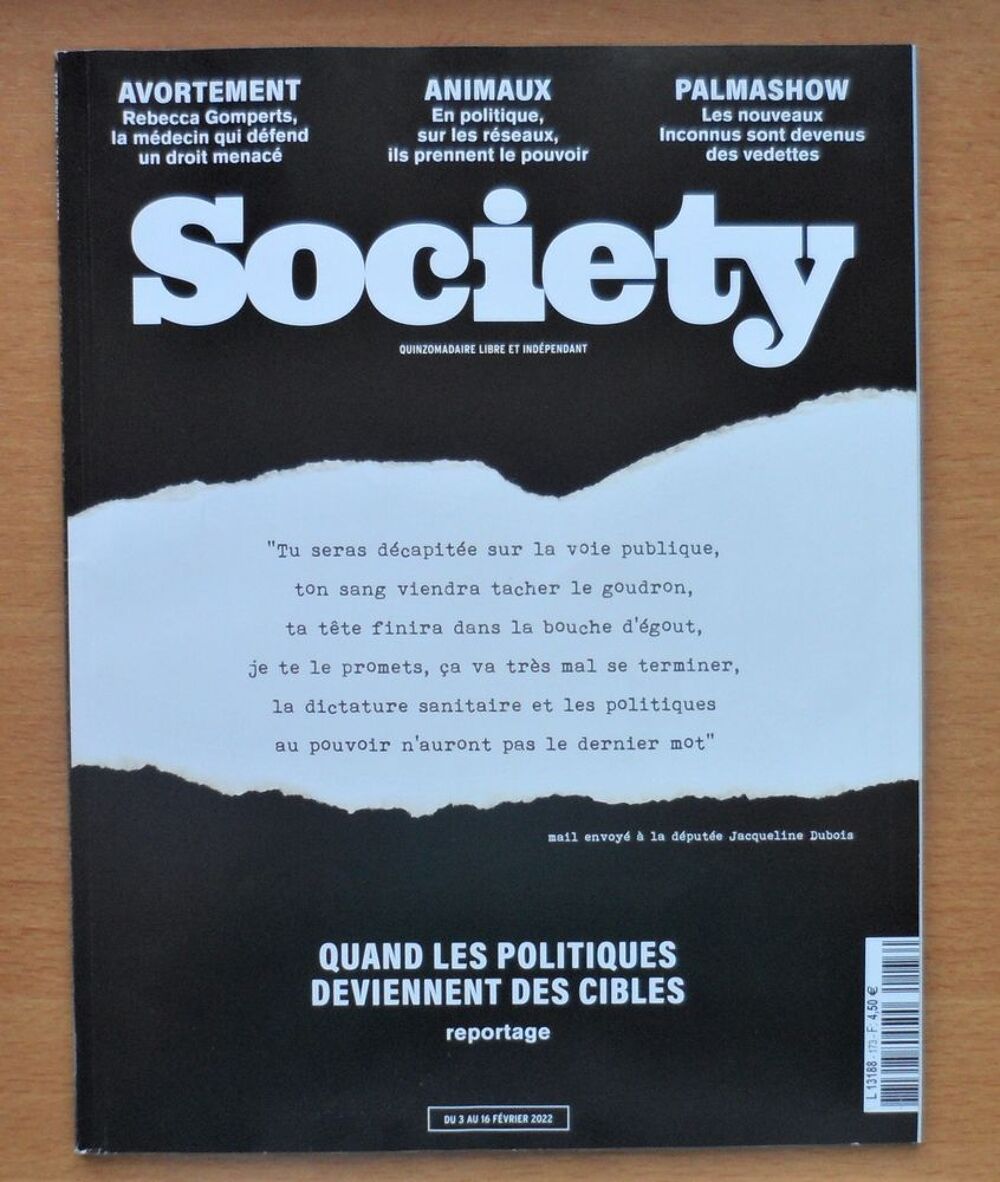 Magazine Society 173 Livres et BD
