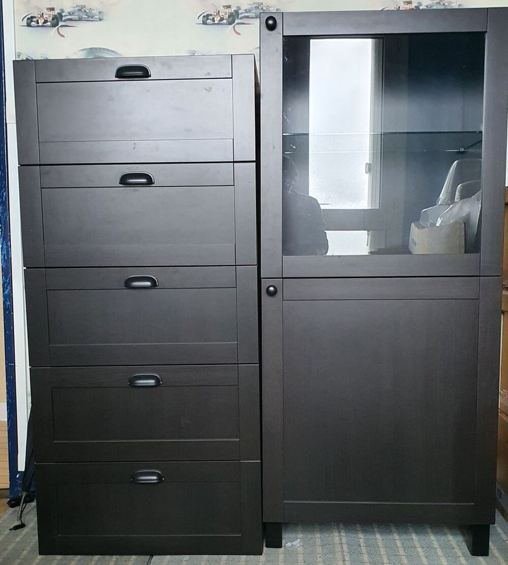 Meuble Ikea brun noir Meubles