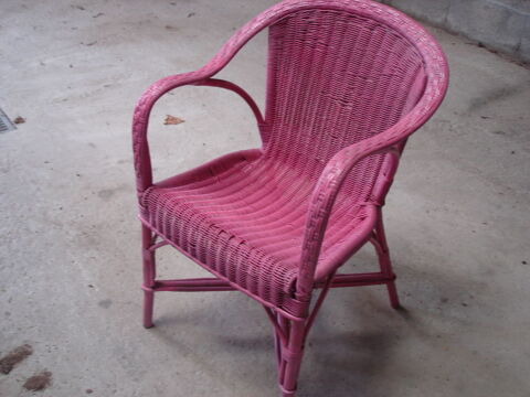 FAUTEUIL  EN ROTIN  peint 10 Leg� (44)