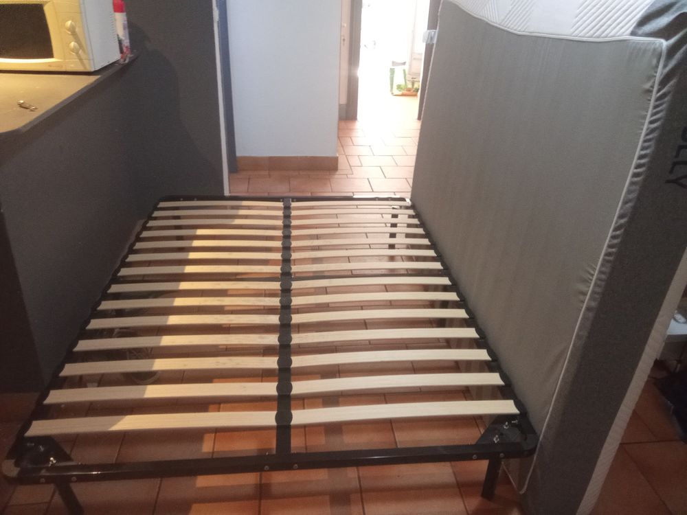 Lit 2 places complet ? Sommier + Matelas MOLBLLY Meubles