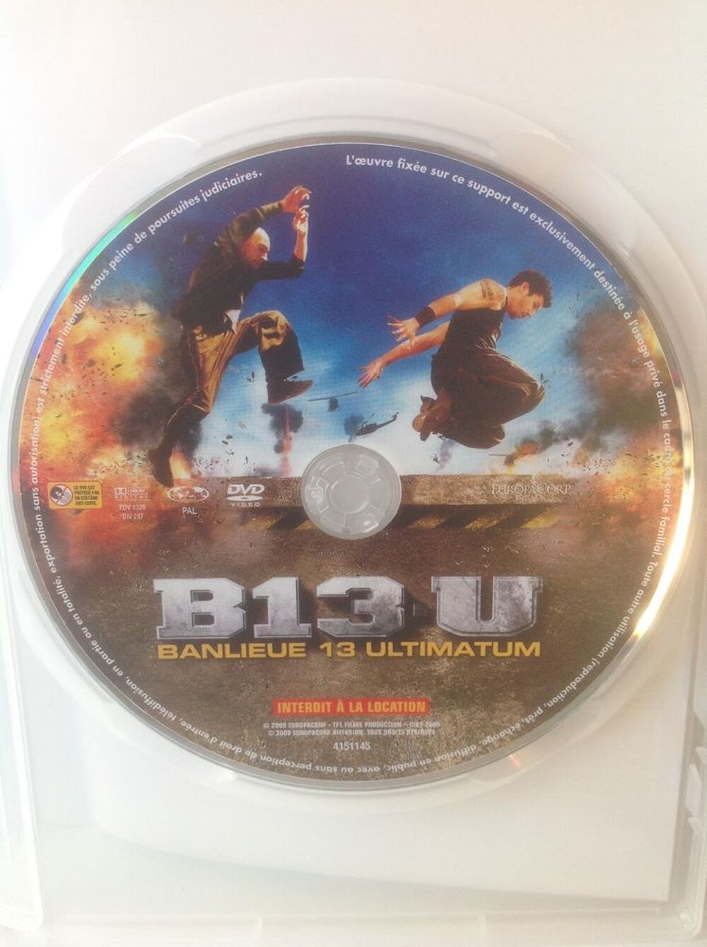 BANLIEUE 13 ULTIMATUM Envoi Possible
DVD et blu-ray