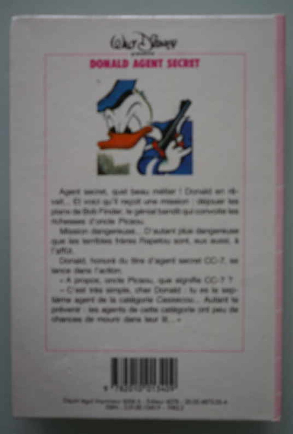 bibliotheque rose - donald agent secret - 1975 Livres et BD