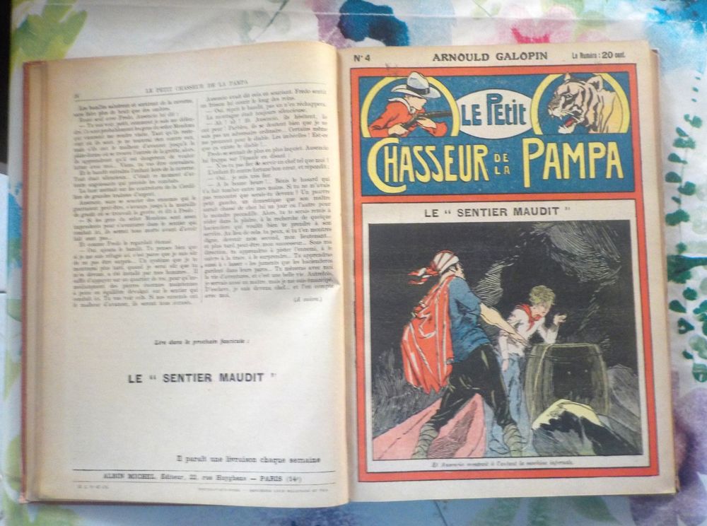 LE PETIT CHASSEUR DE LA PAMPA de Arnold GALOPIN 1 &agrave; 50 1925 Livres et BD