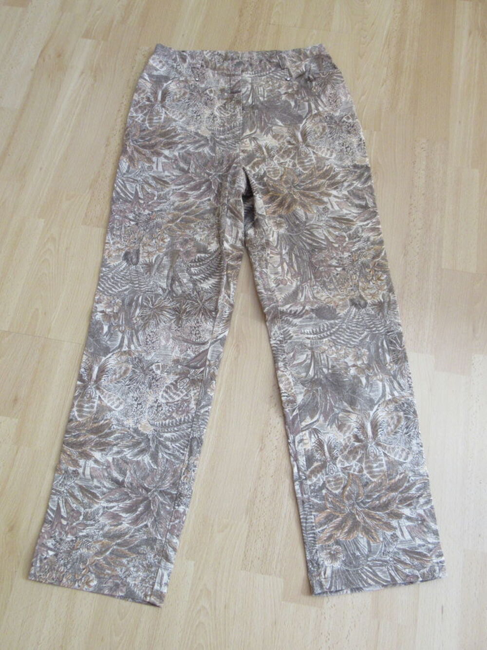 Pantalon beige - Handmade - Taille 40 Vtements