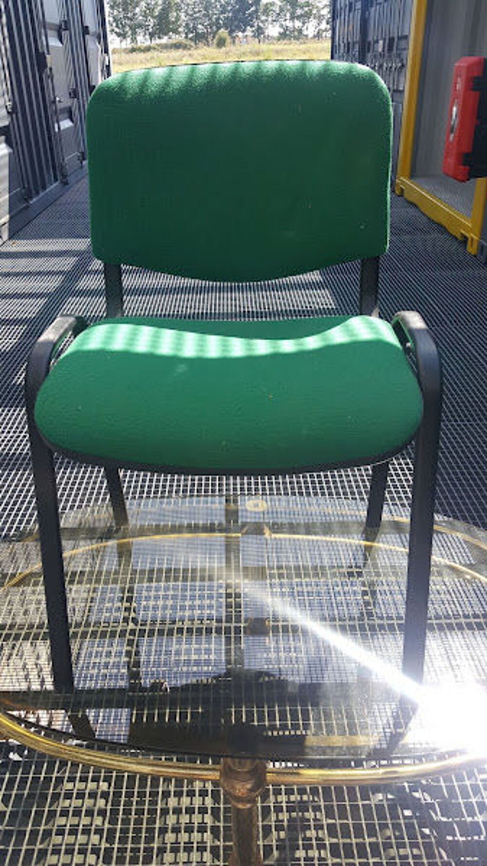 Chaise verte Meubles