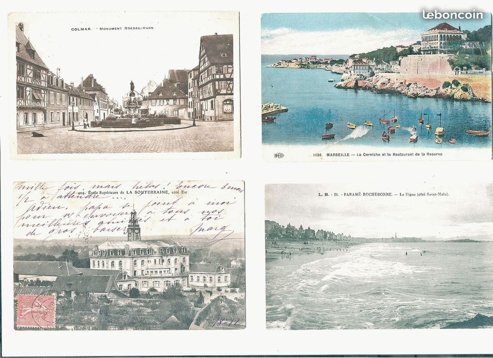 lot de 956 cartes postales anciennes 