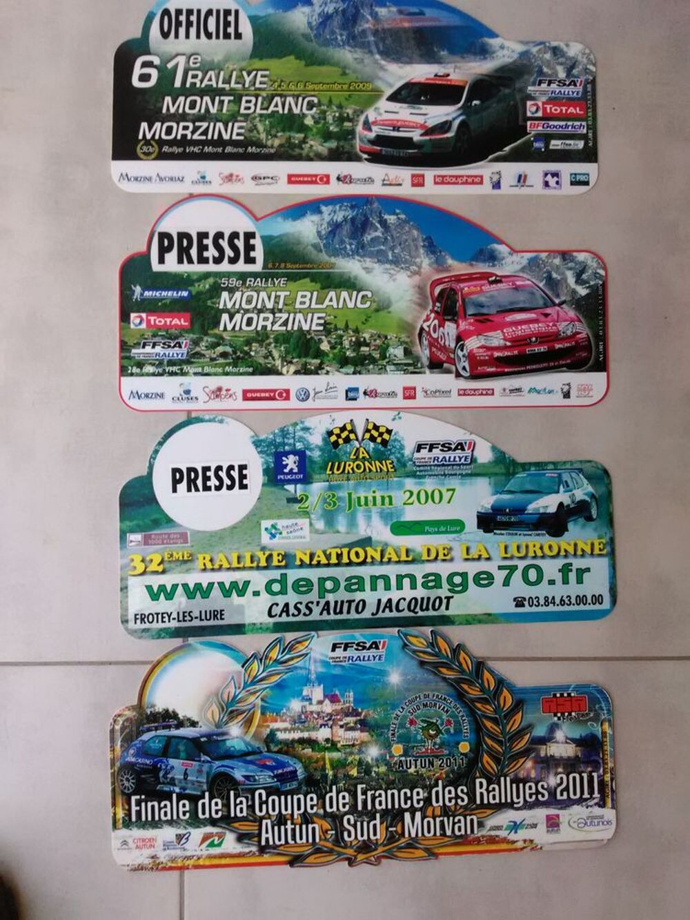 Plaques Rallye Sports