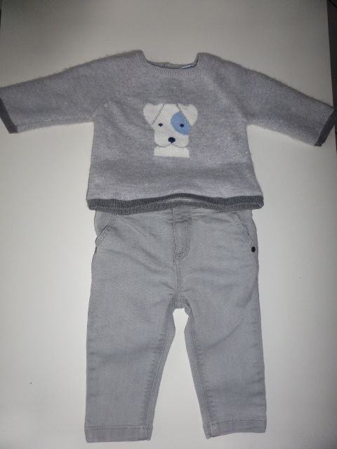 JACADI ensemble pantalon et pull gris 12 mois 12 Rueil-Malmaison (92)