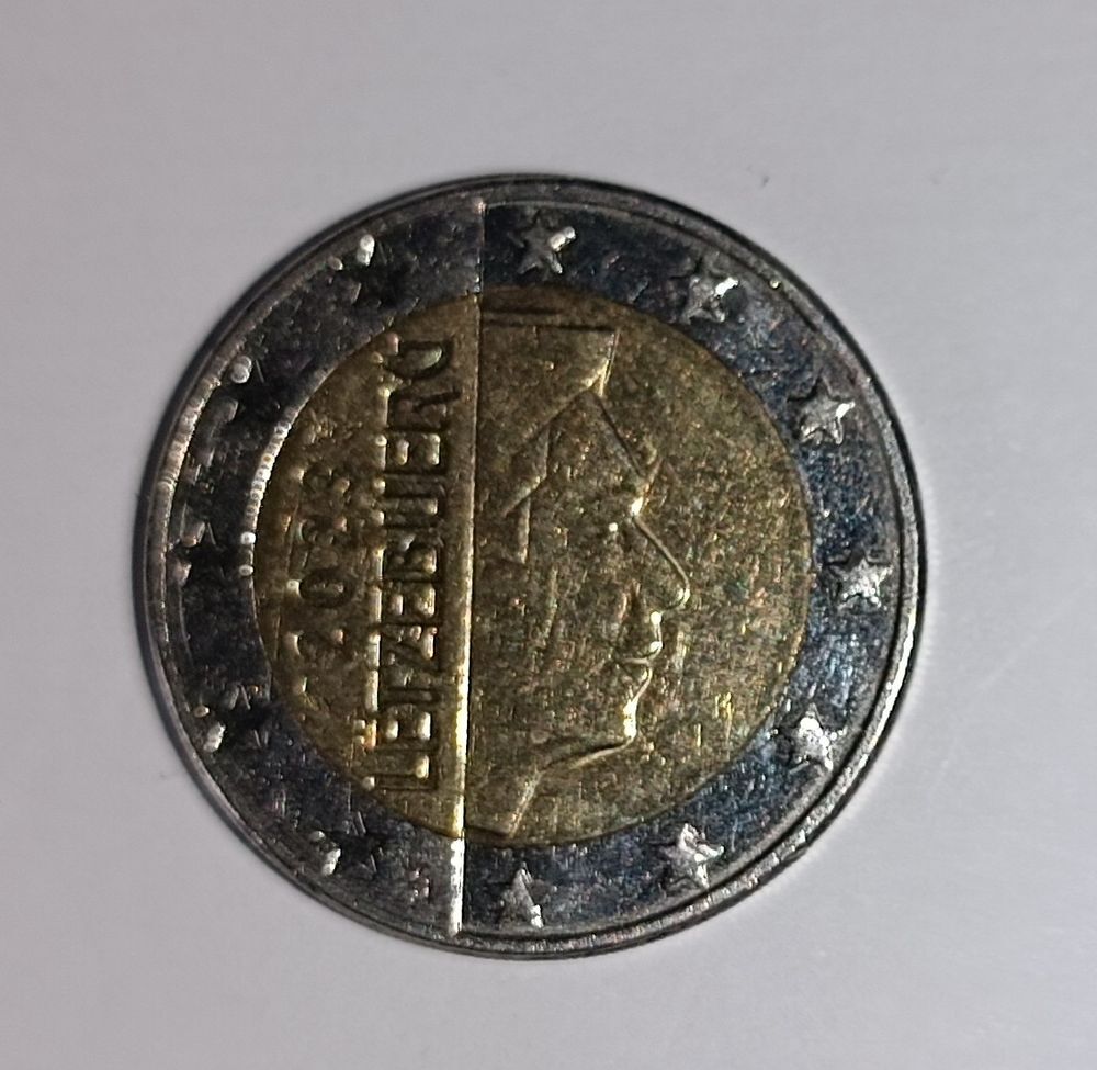 01 PIECE 02 EUROS *MONACO 2021* + 01 DE 02 EUROS LETZEBUERG 