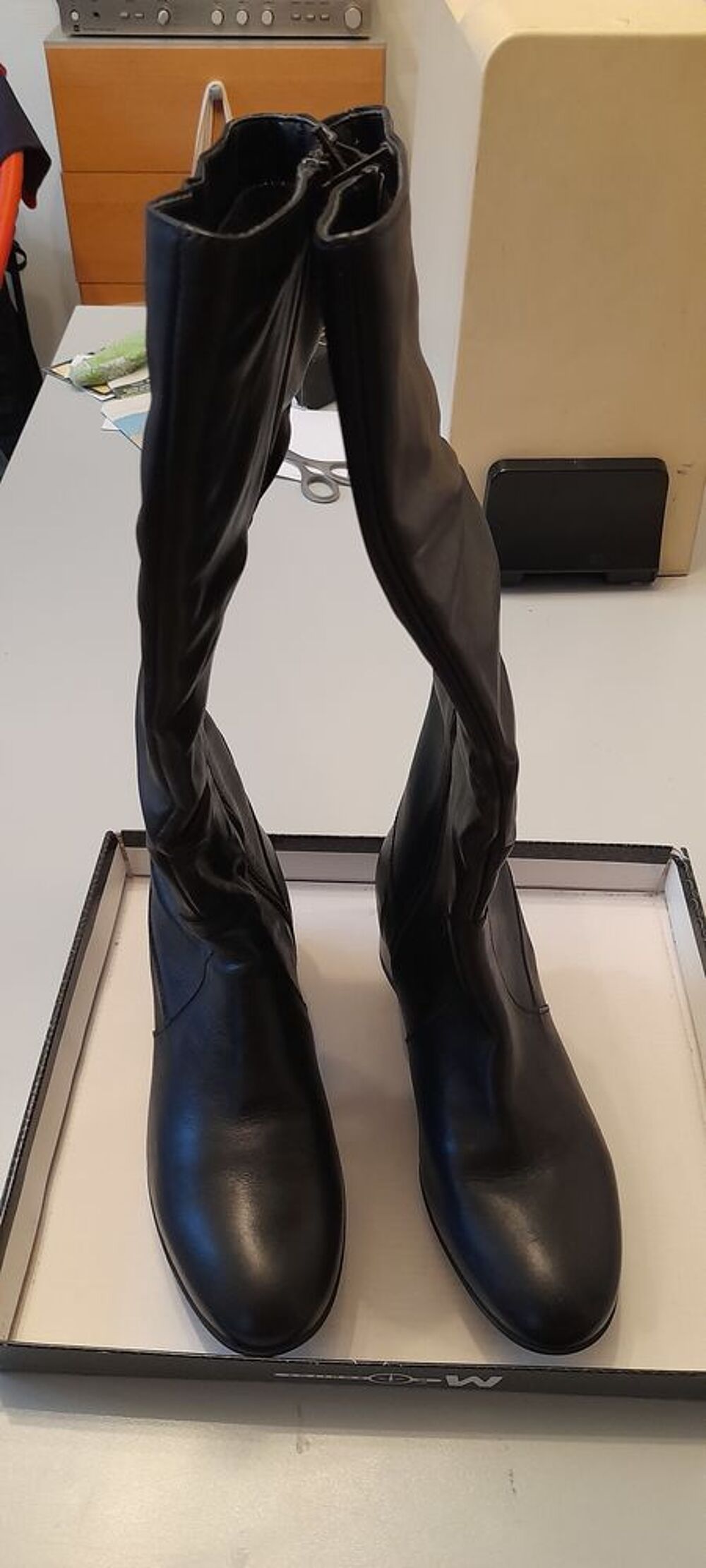 Botte femme en cuir pointure 36 Chaussures