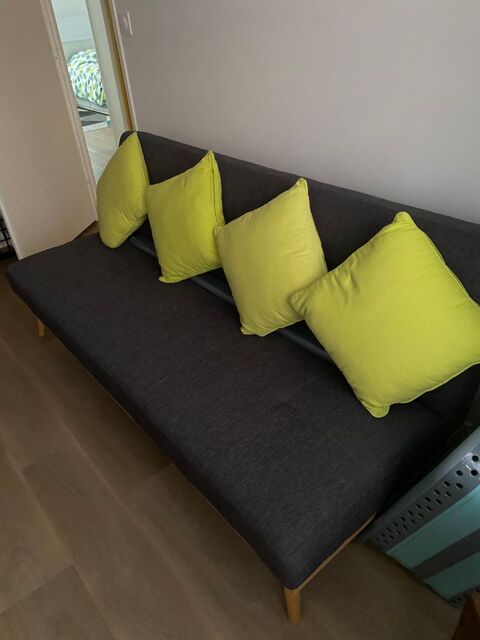 canapé convertible scandinave gris 0 Roncq (59)