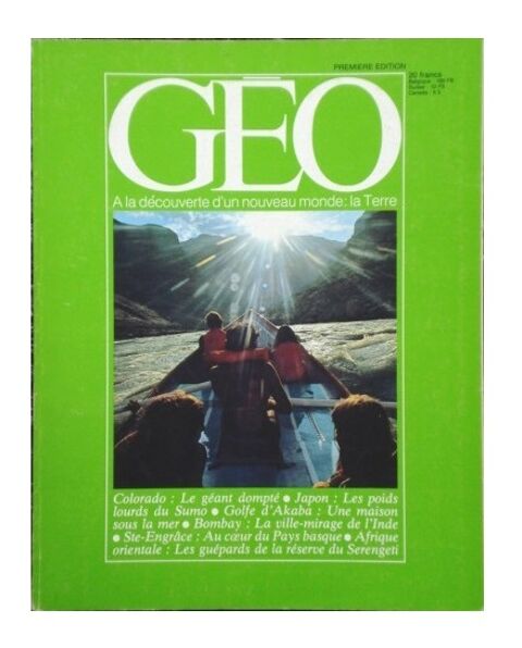 Revue Géo n°1 première édition de mars 1979 4 Monnetier-Mornex (74)