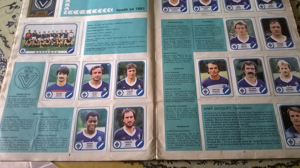 Album Panini de foot 1983 