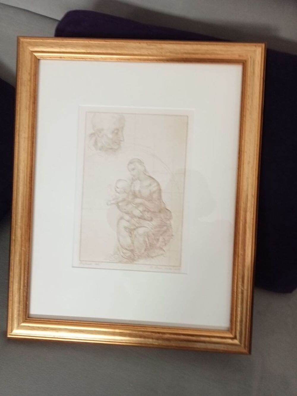 Tableau : Reproduction d'un dessin de Rapha&euml;l Décoration