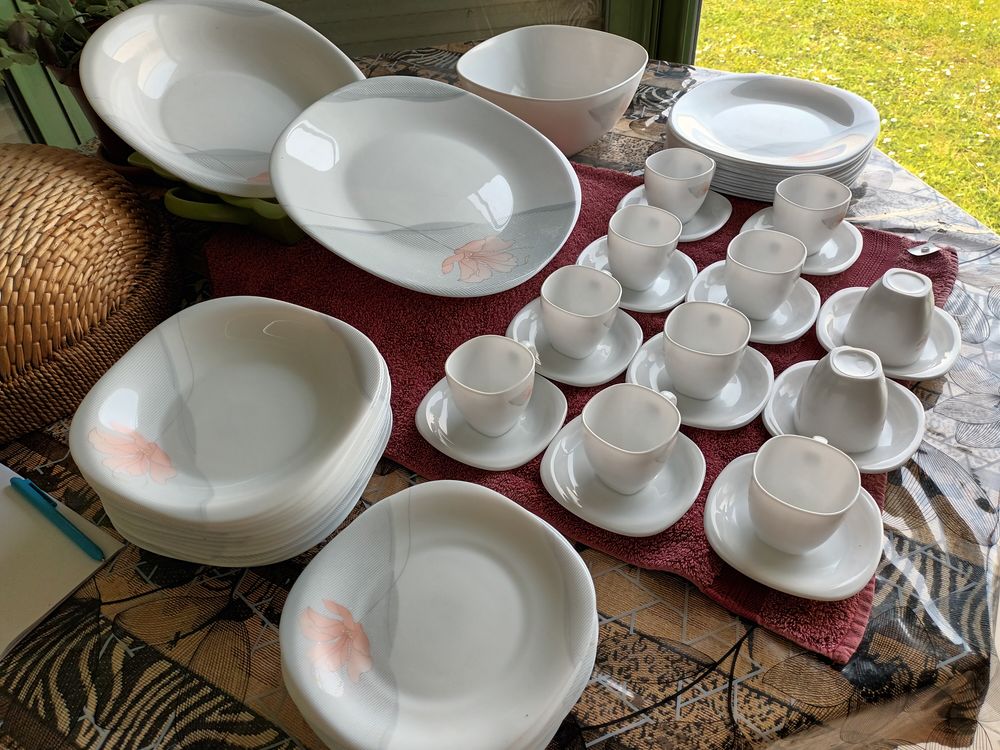 SERVICE ARCOPAL DECOR FLEUR DE PECHER Cuisine
