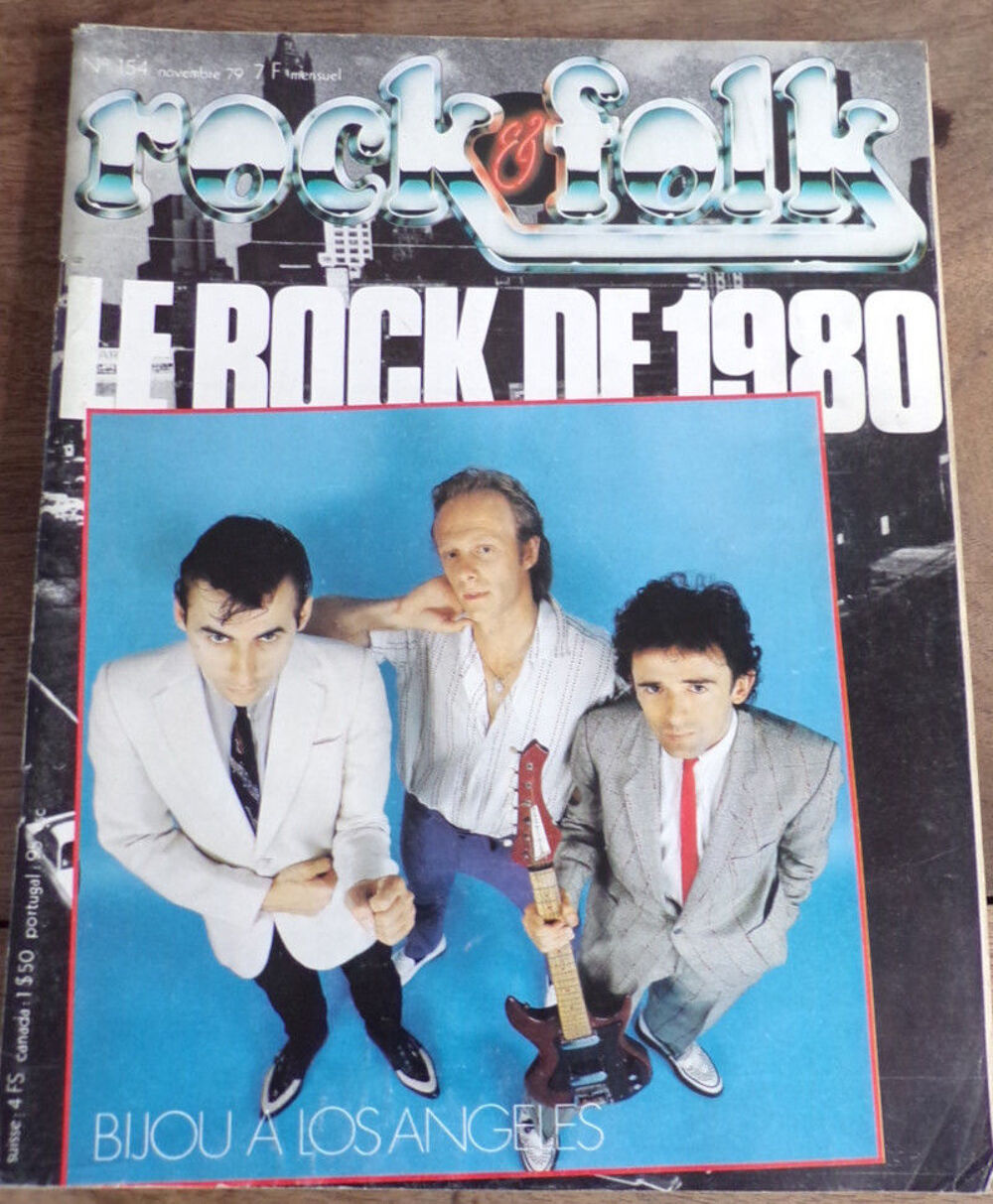 Rock &amp; folk revue n&deg; 154 le rock de 1980 Livres et BD