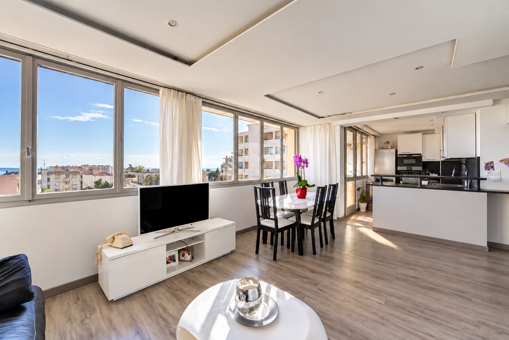Vente Appartement Cannes T4 77 m² terrasse sud vue mer 3 chambres Cannes