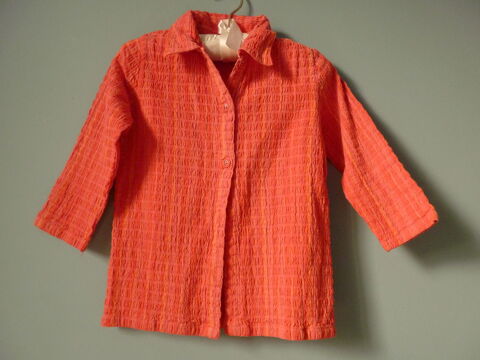 Chemise orange fille gmo 8 ans TBE 1 Brienne-le-Chteau (10)