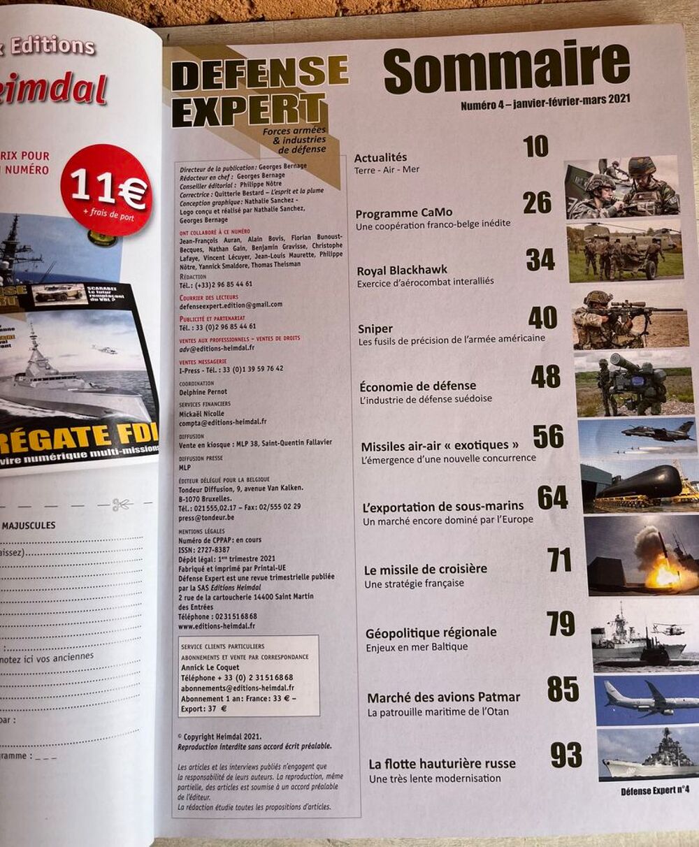 Revue D&Eacute;FENSE EXPERT num&eacute;ro 4 SNIPING Livres et BD
