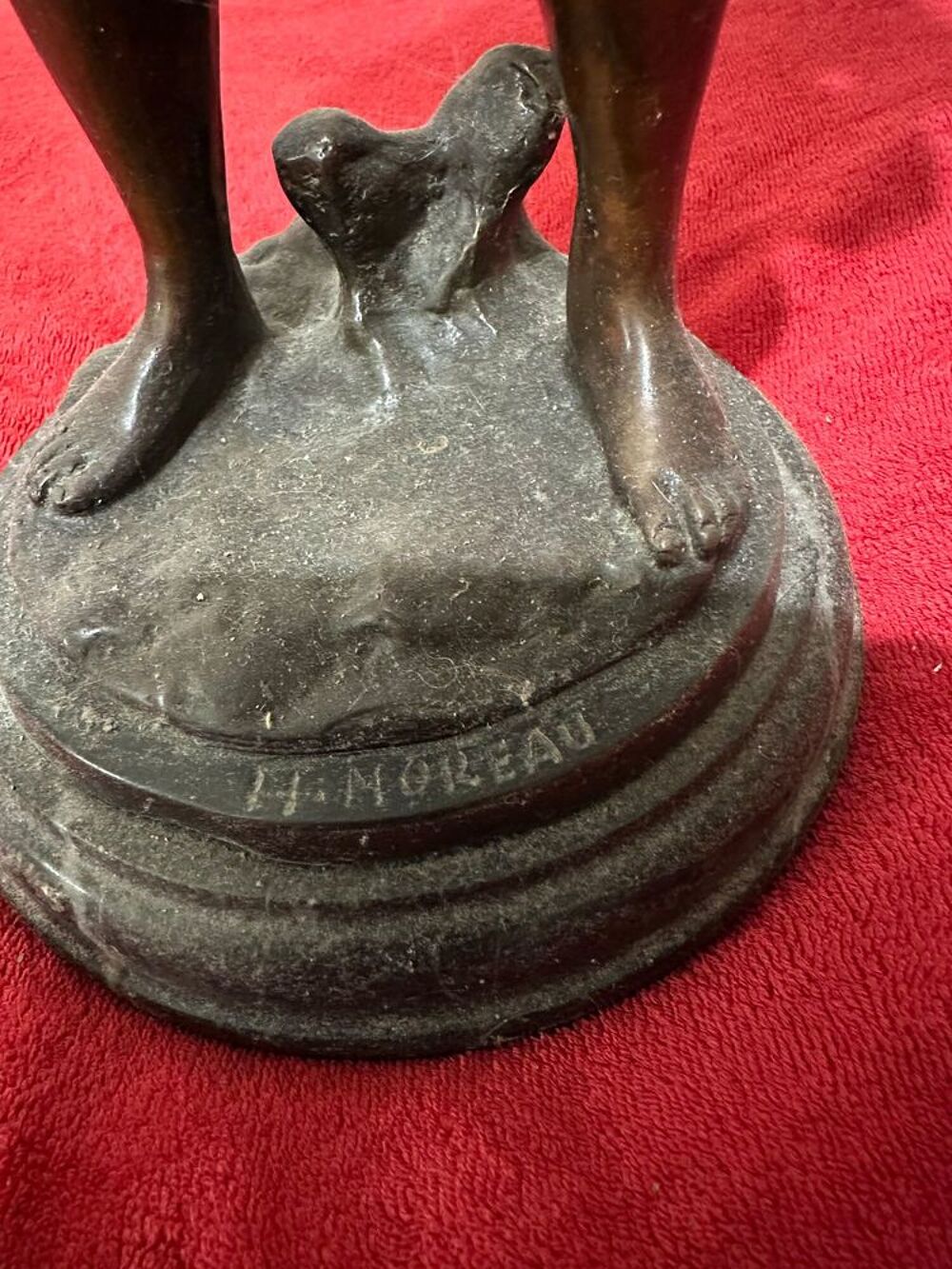 Bronze " Le p&ecirc;cheur " Décoration