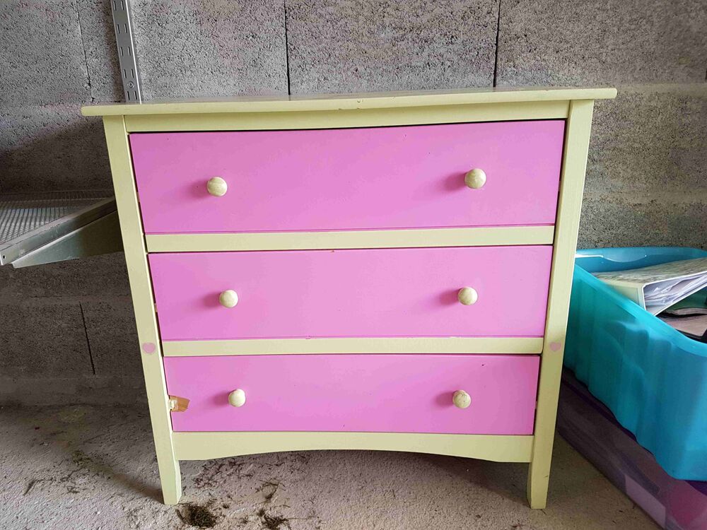 Commode enfant rose Meubles