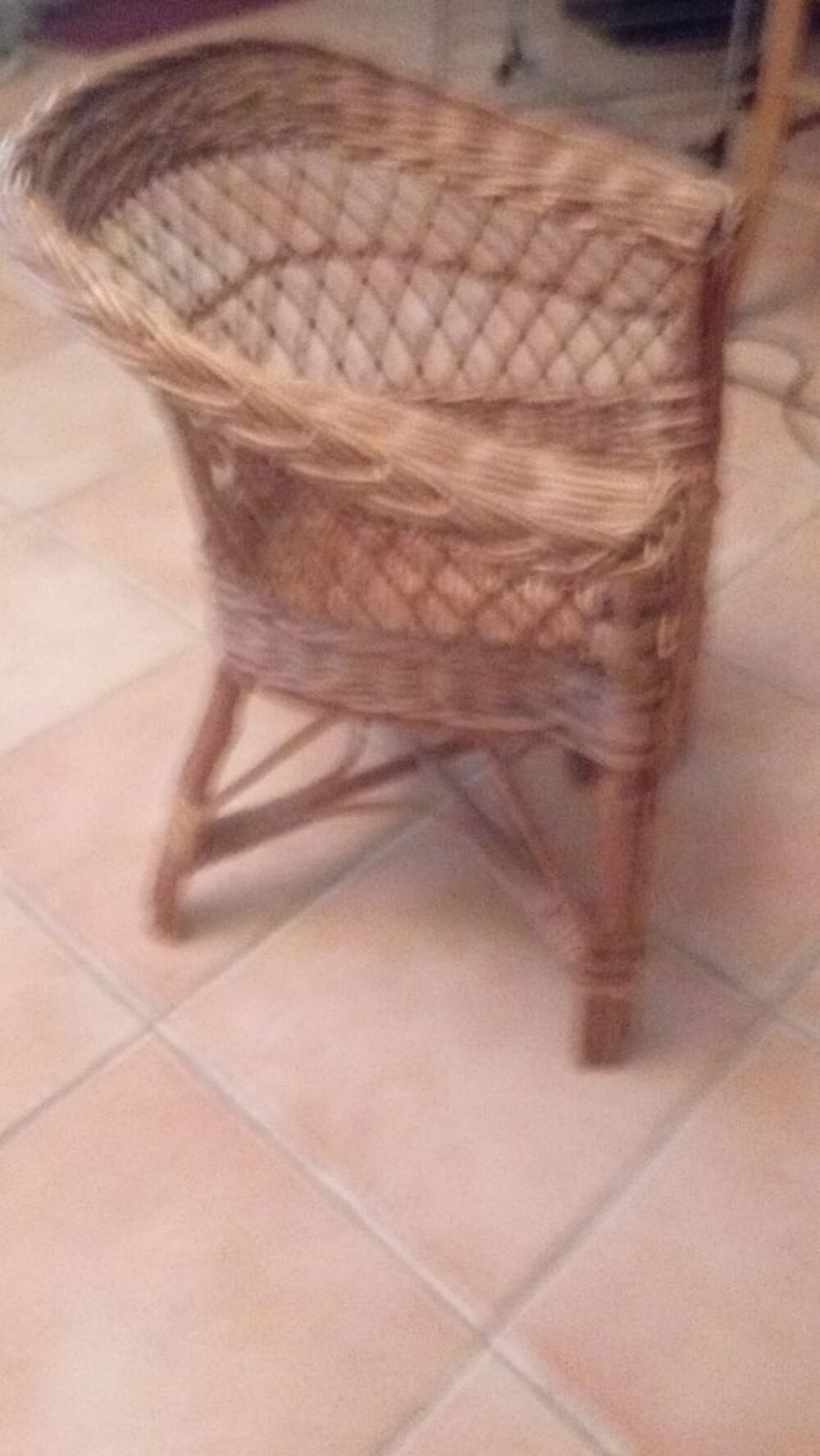 fauteuil enfant en osier Meubles
