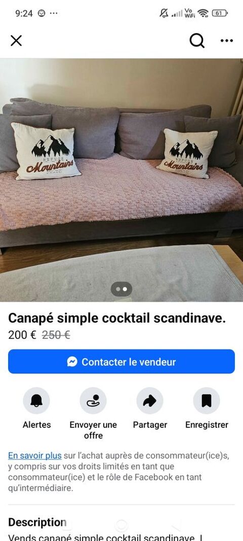 canap scandinave trs bon tat 200 La Bthie (73)