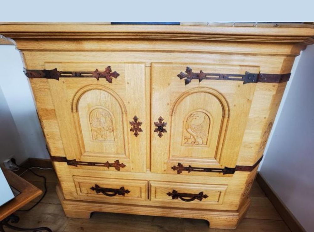 Magnifique salle &agrave; manger en ch&ecirc;ne massif haut de gamme Meubles