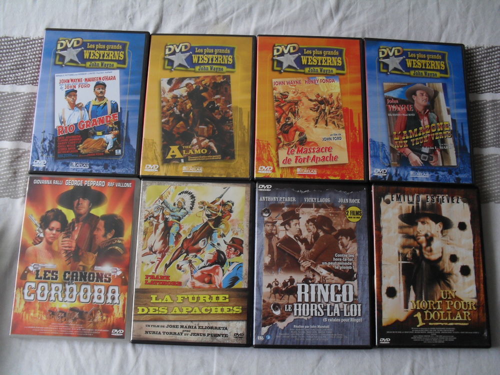 Lot 24 dvd westerns cowboy indien far west DVD et blu-ray