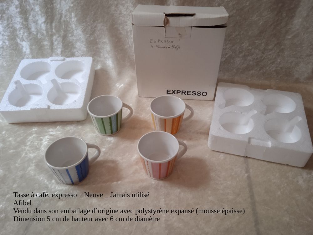 Tasse &agrave; caf&eacute;, expresso, tisane, neuve Afibel Cuisine