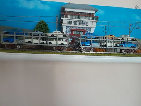 Lot de wagons HO porte-autos JOUEF 20 Fleury (11)