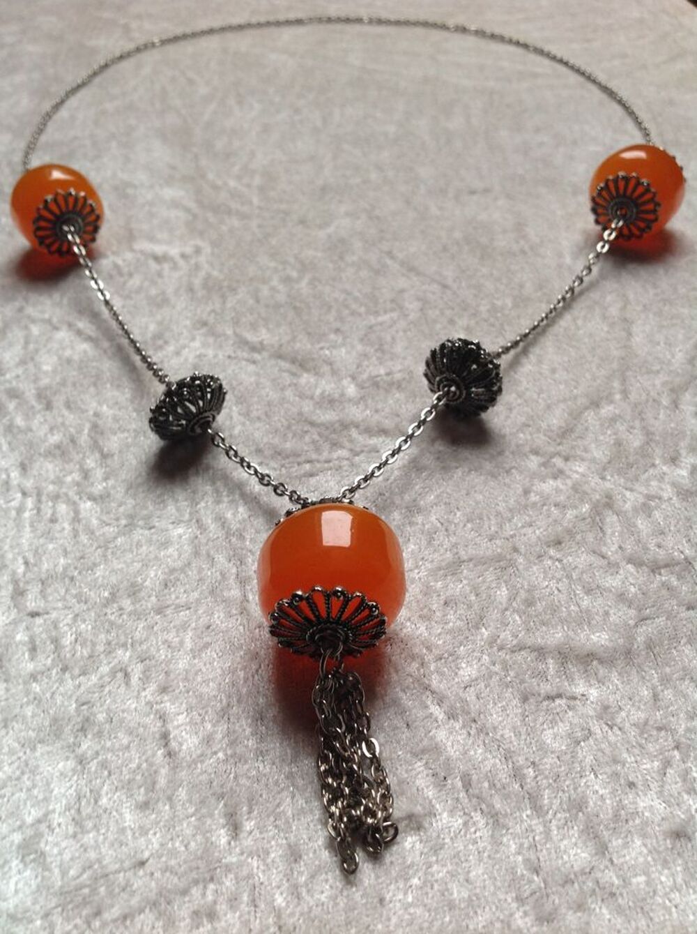 COLLIER SAUTOIR ETHNIQUE BAK&Eacute;LITE H56cm Bijoux et montres