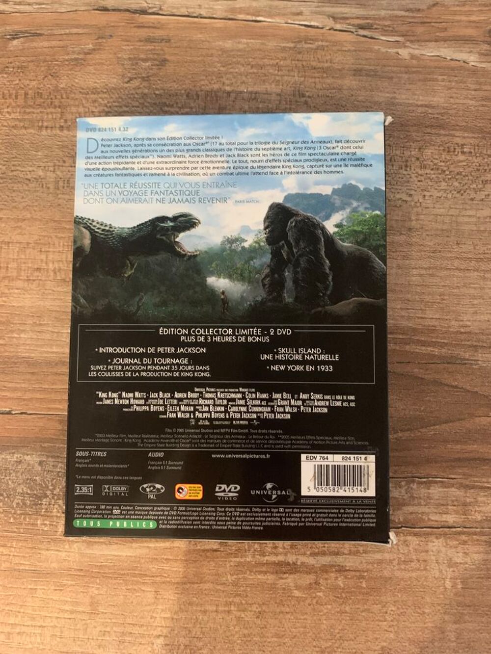 Coffret 2 DVD " King Kong " Edition collector DVD et blu-ray