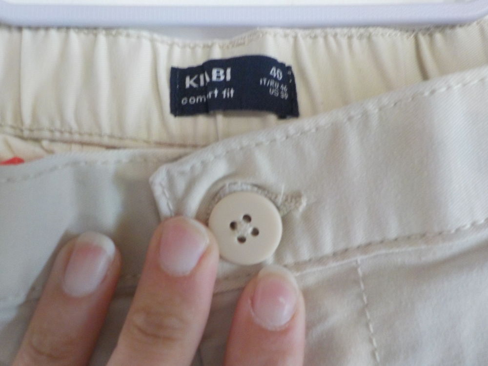 PANTALON HOMME BEIGE CLAIR KIABI TAILLE 40 Vtements