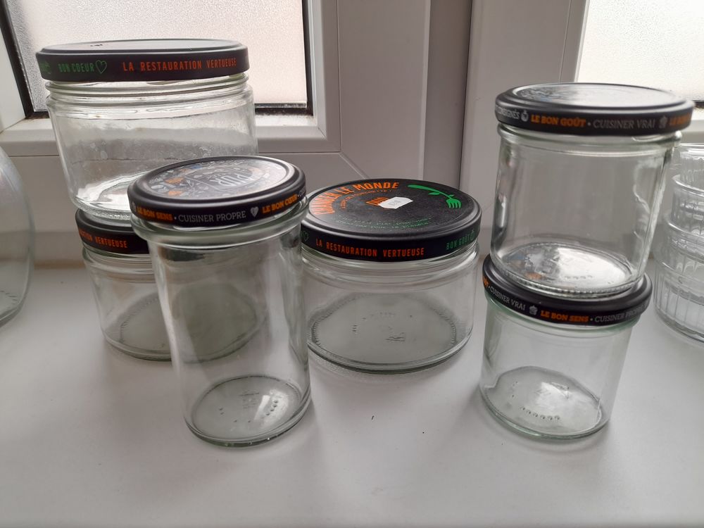 Bocaux en verre et couvercles assortis Cuisine