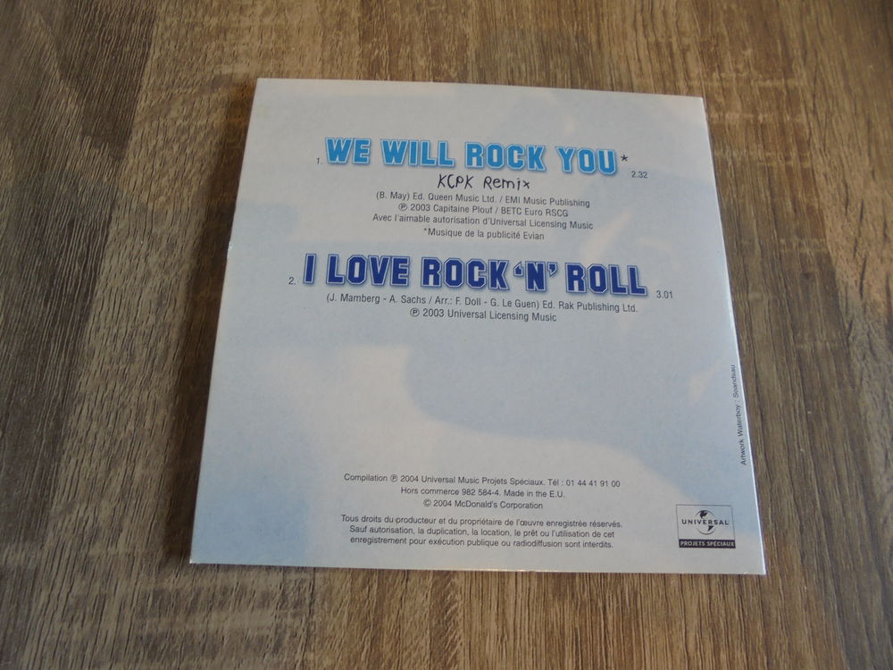 CD 2 titres incontournables CD et vinyles