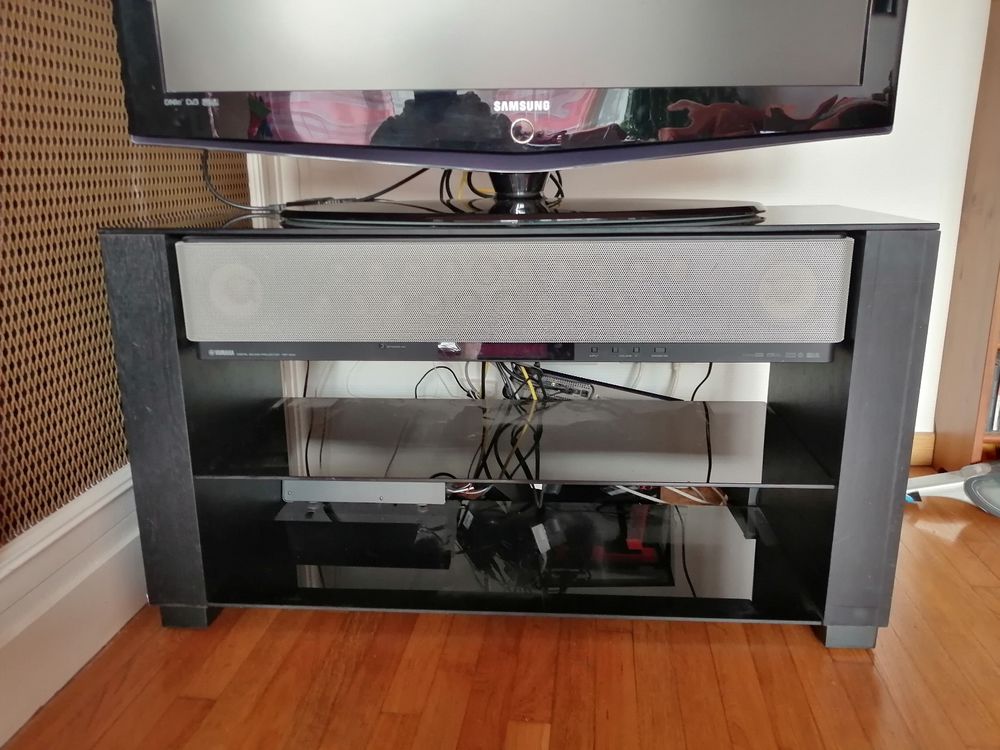Ensemble YAMAHA Home Cin&eacute;ma (Barre son YSP-800) + Meuble TV Audio et hifi
