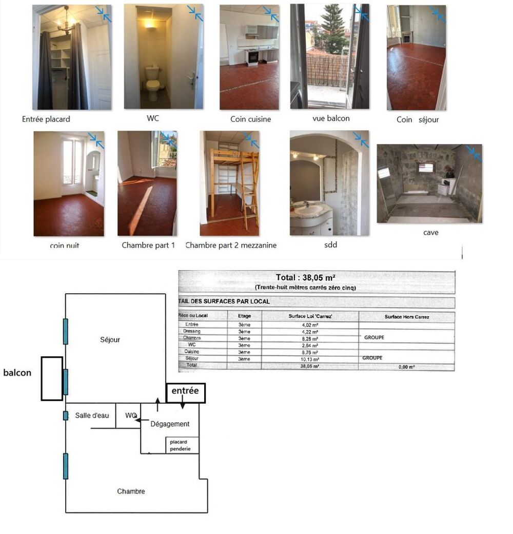Vente Appartement Appartement 2/3 pièces centre ville Nice 5 min à pied Gare S Nice