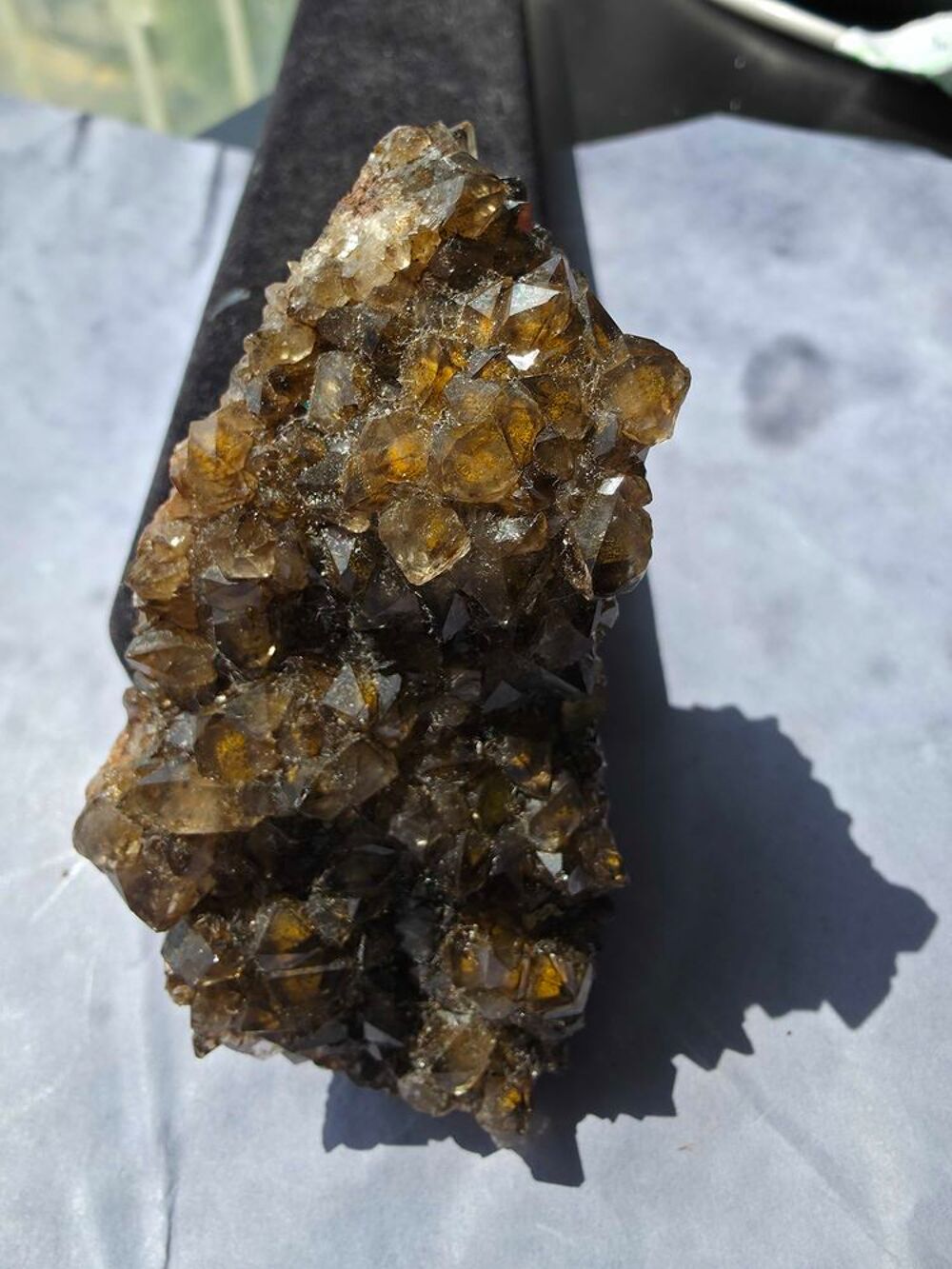Pi&egrave;ce Unique Quartz Fum&eacute; Naturel du Congo-8,4 cm 