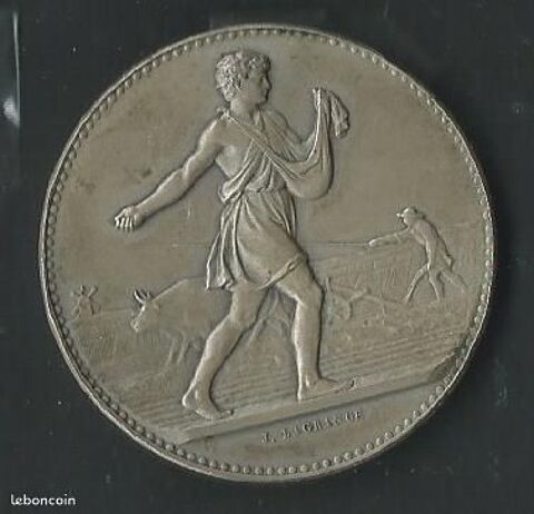 Medaille argent Landes 1907 prime d'honneur 60 Castel-Sarrazin (40)