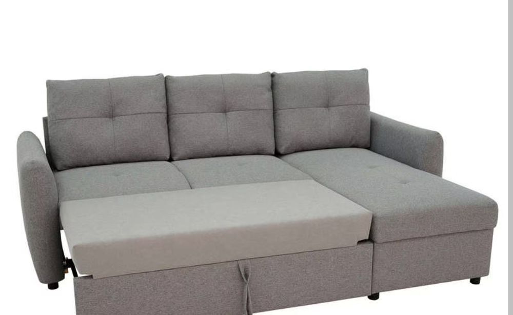 Canap&eacute; d'angle convertible gris Meubles