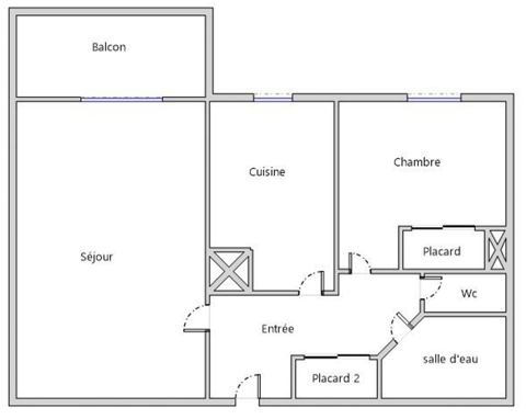  Appartement à vendre 2 pièces 49 m²