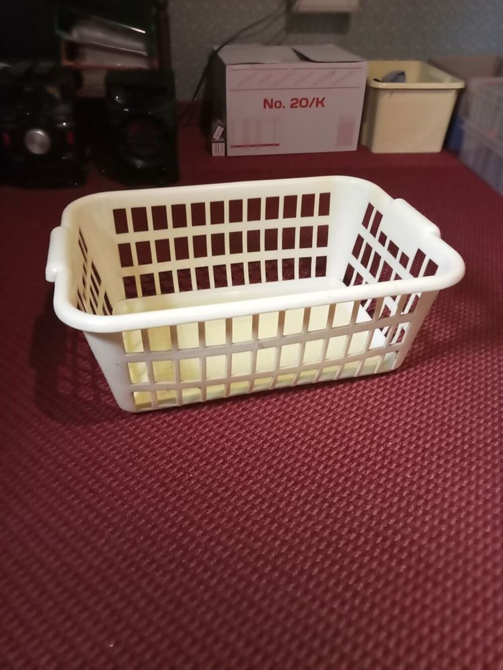 Grand Panier &agrave; linge rectangulaire en plastique Dcoration
